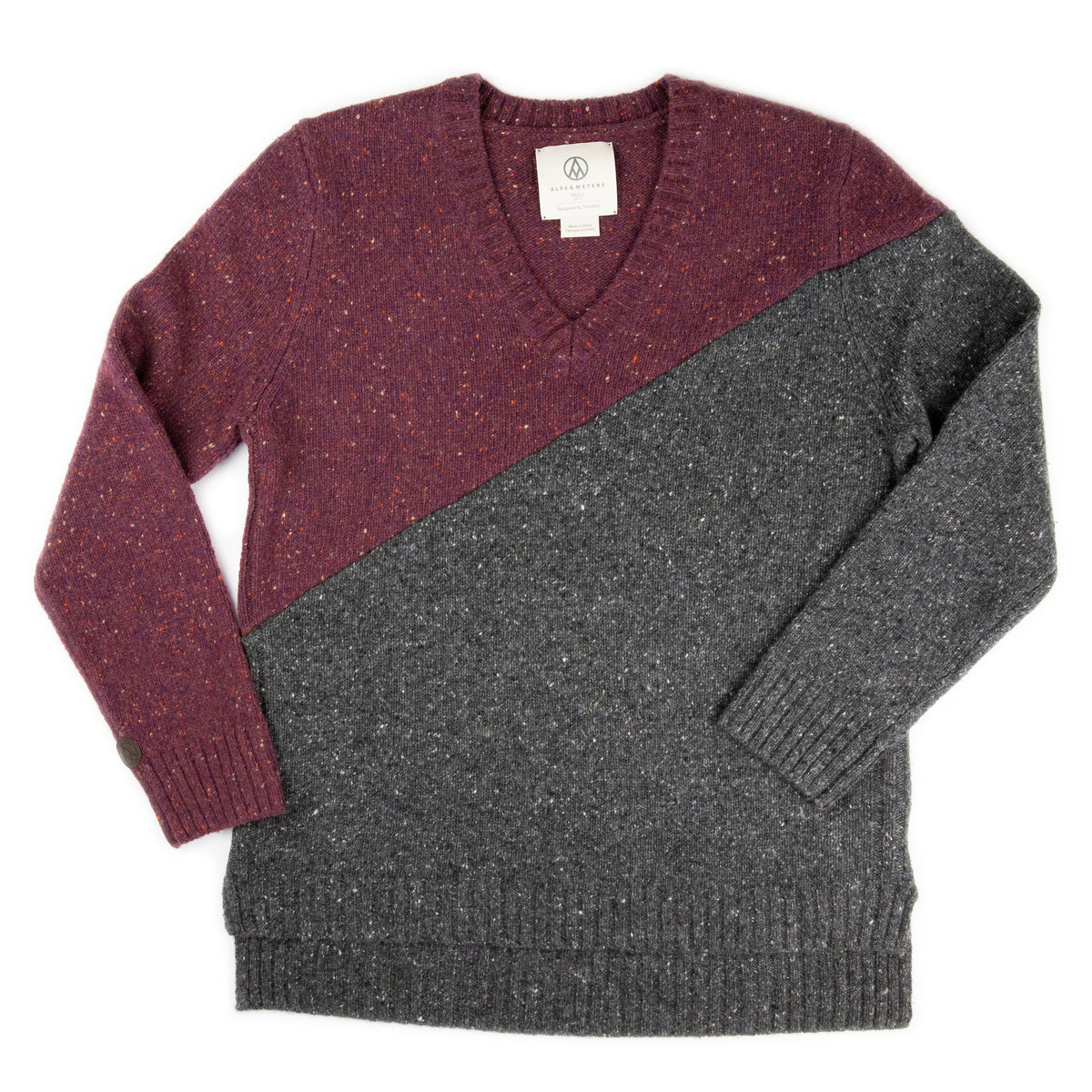 Women's Recycled Merino and Cashmere Ski Sweater Alps & Meters