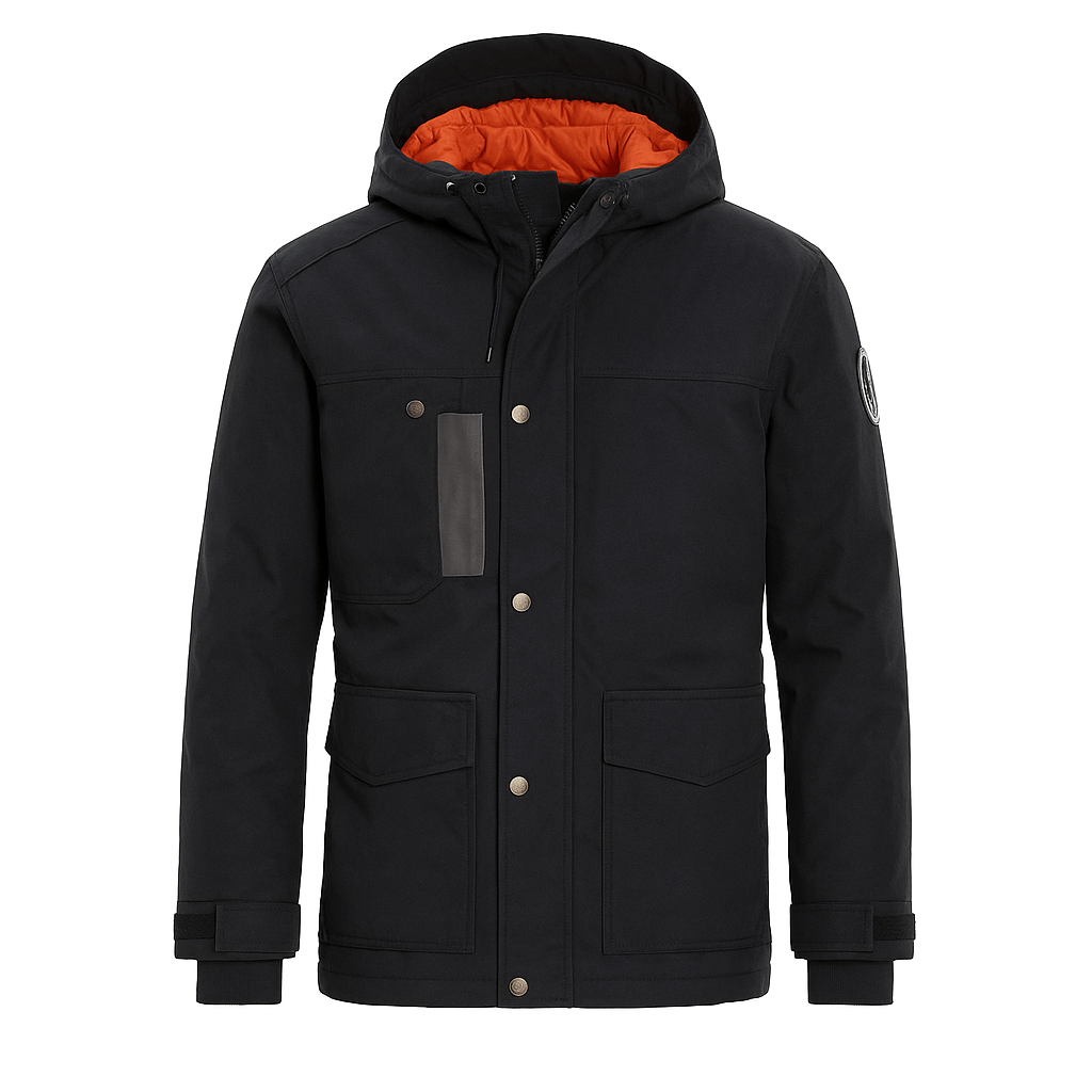 Men's Waterproof Ski Jacket - Insulated Snow Coat With Adjustable Hood For Winter Sports