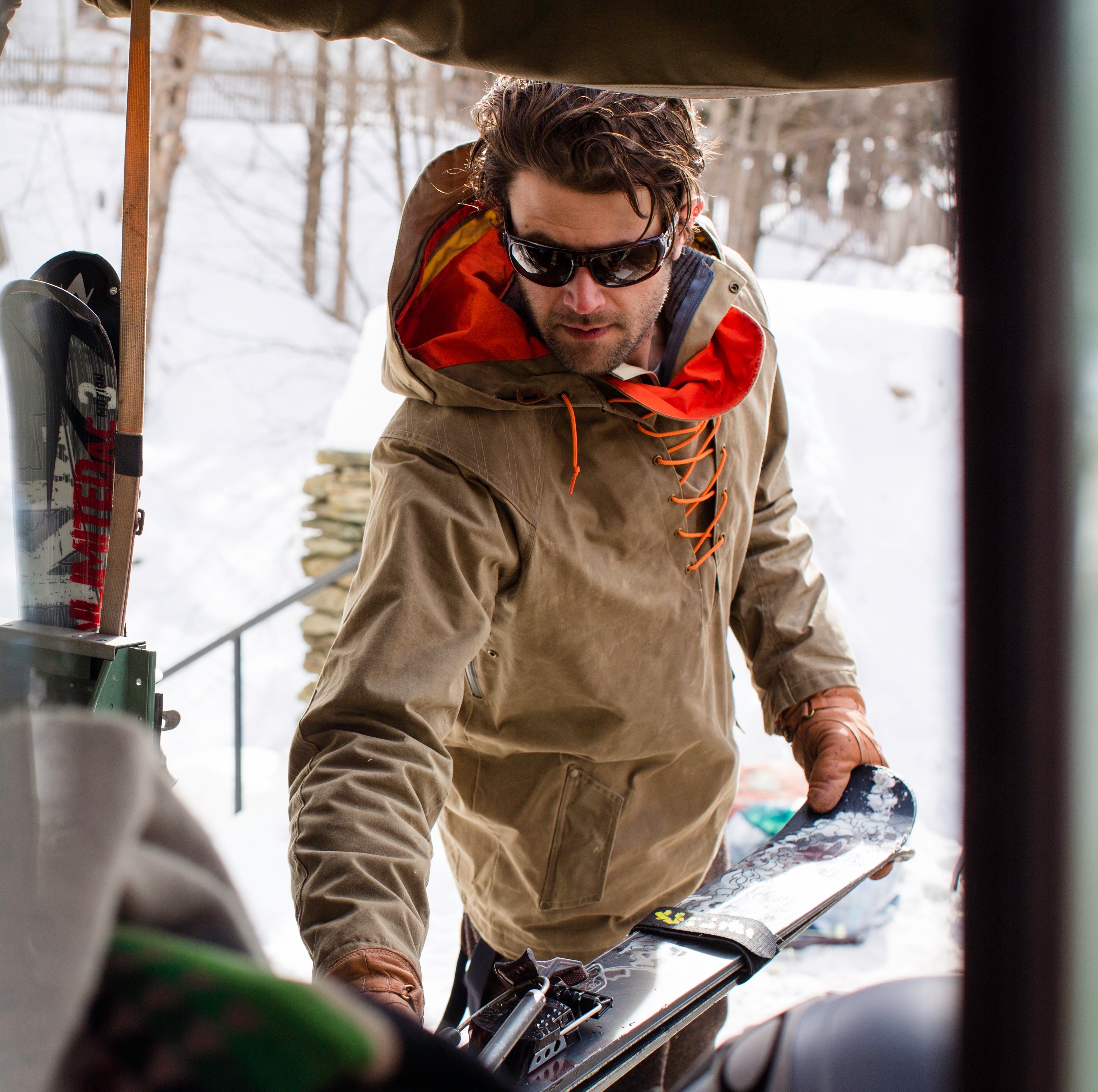 Men's Anorak Jacket - Waxed Canvas Pullover | Alps & Meters