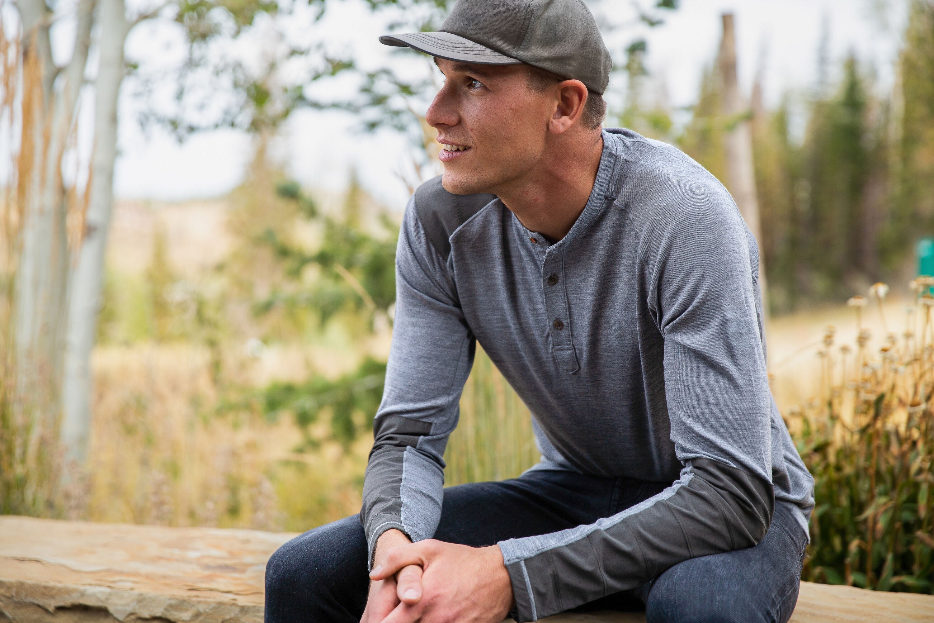 【さとむ】EGO TRIPPING HENLEY SHIRTS☆セット Men's Ascent Long Sleeve Ski Touring Henley – Alps & Meters