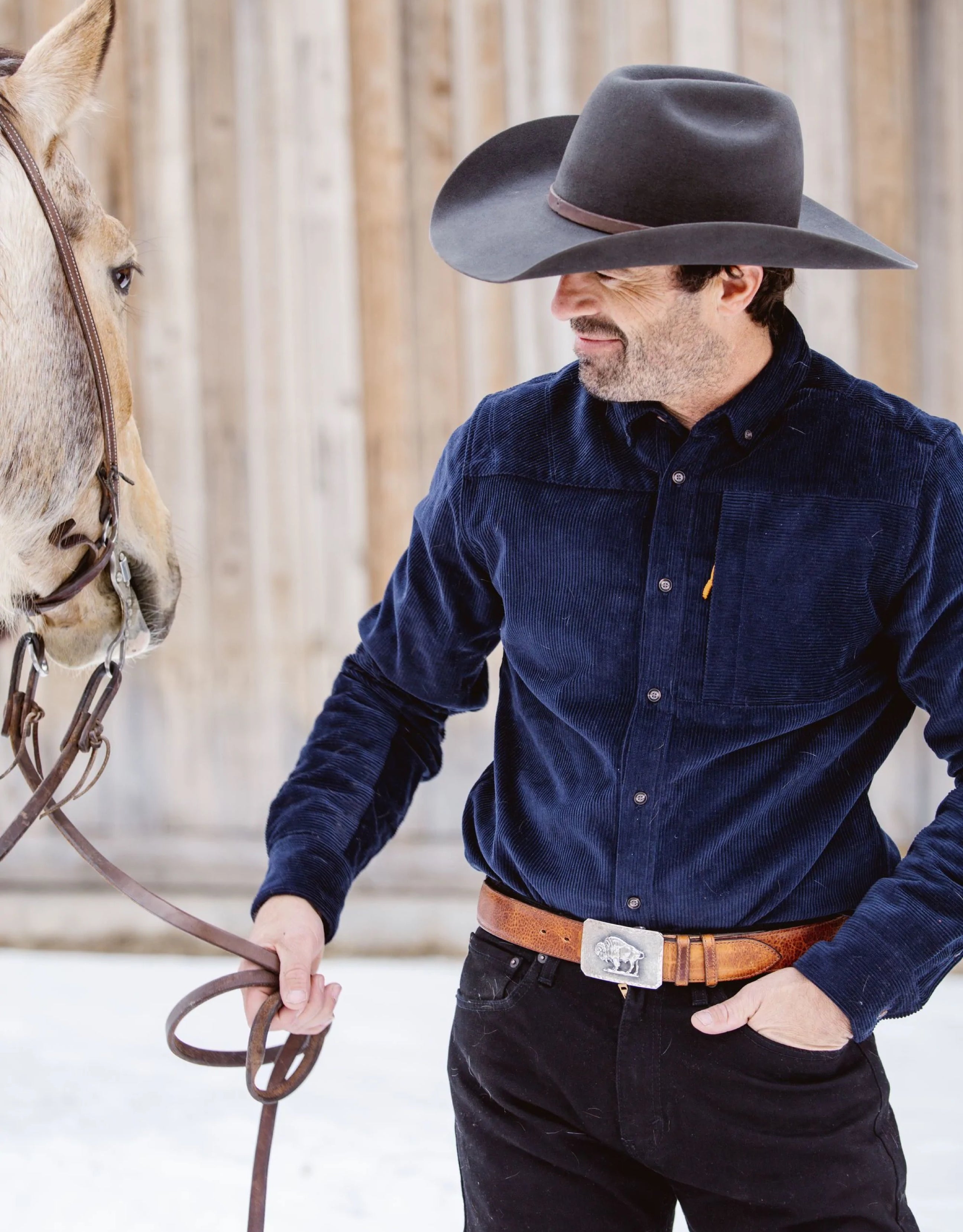 Men's Corduroy Oxford Shirt Inspired by Ski Touring – Alps & Meters