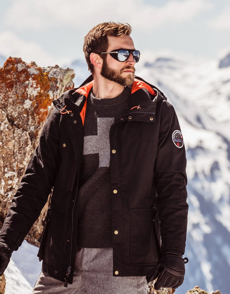 Men's Parka   Waxed Canvas Jacket   Alps & Meters