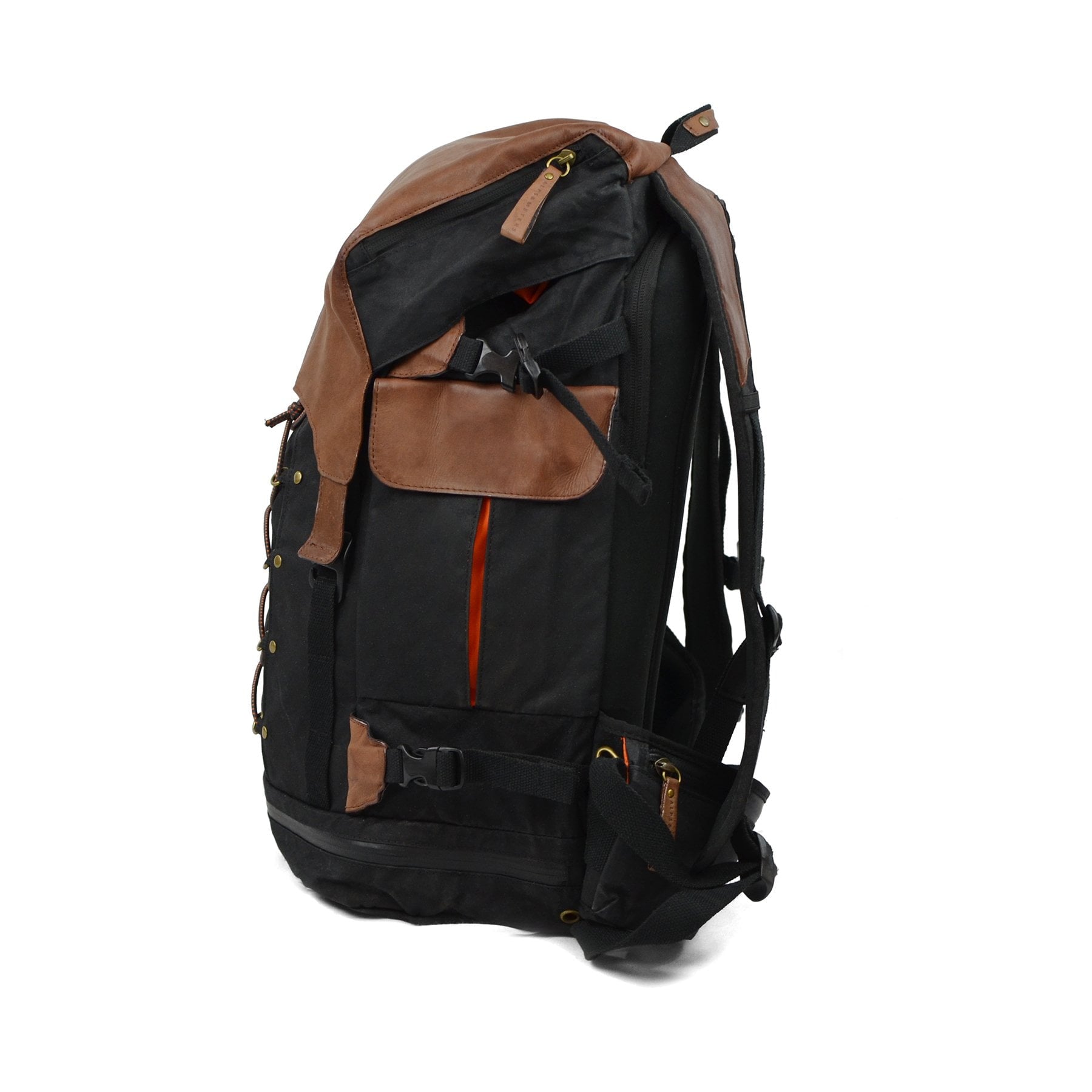 Traditional Waxed Cotton and Leather Ski Pack – Alps & Meters